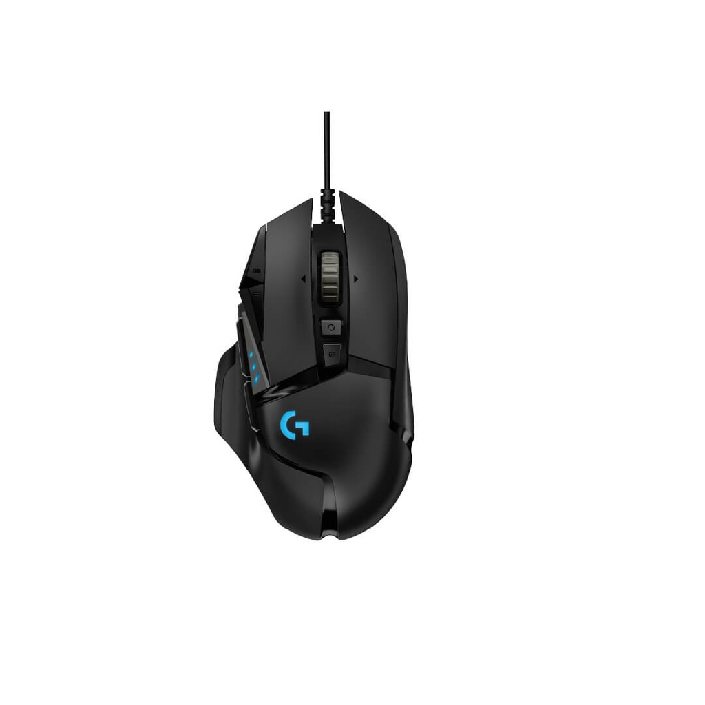 Mouse Gaming Logitech G502 Negro/Cable/Hero/RGB/Pesas 910-005469