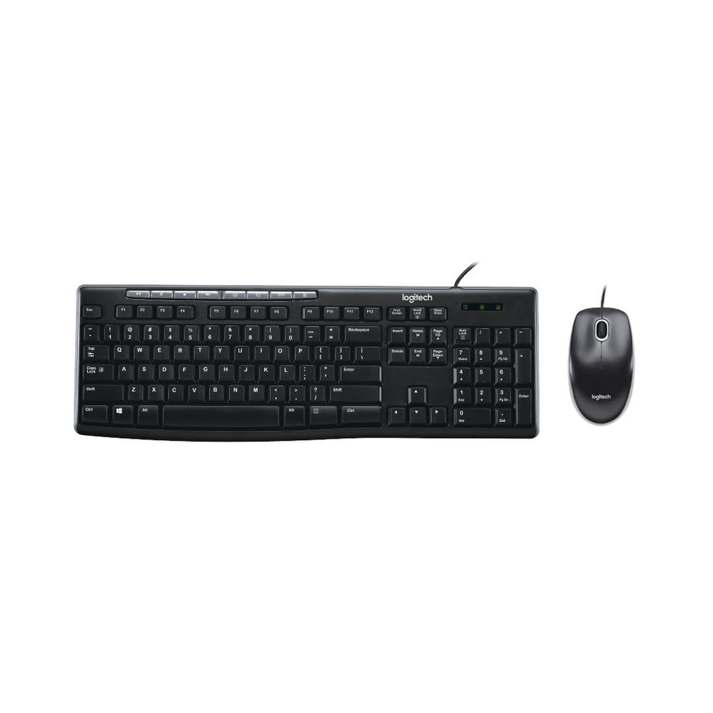Combo Teclado y Mouse Logitech Mk200 Multimedia Usb