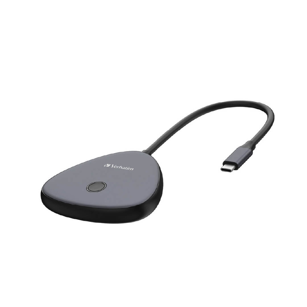 Adaptador de pantalla inalámbrico Verbatim Share My Screen 4K USB-C - WDA-02V