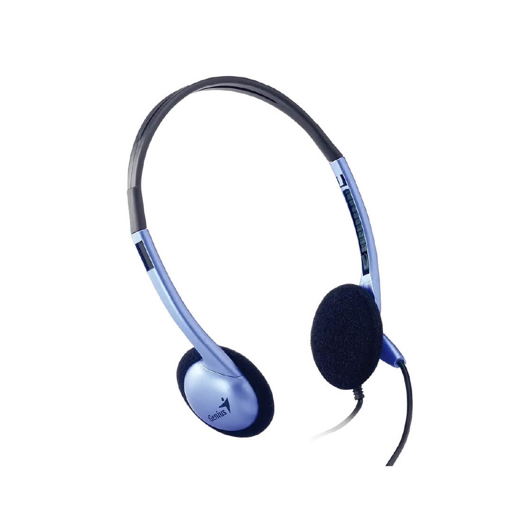 Audifono Diadema Genius HS-02B 2 Plug 3.5mm Azul/Negro
