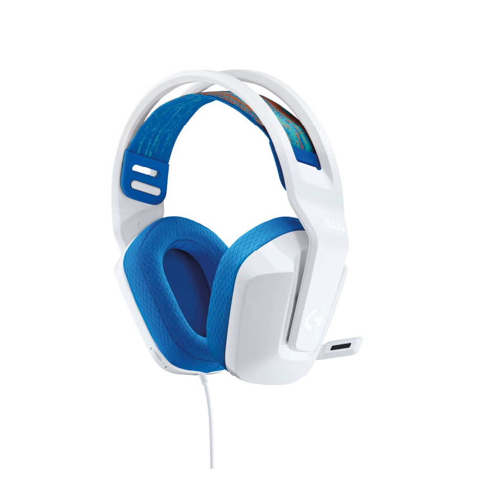 Audífonos DIadema Gaming Logitech G335 Blanca/Cable/2.1/981-001017