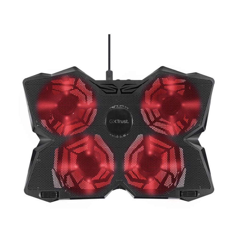 Base Refrigerante Gamer Trust Gxt 278 Yozu 4 Ventiladores Iluminados