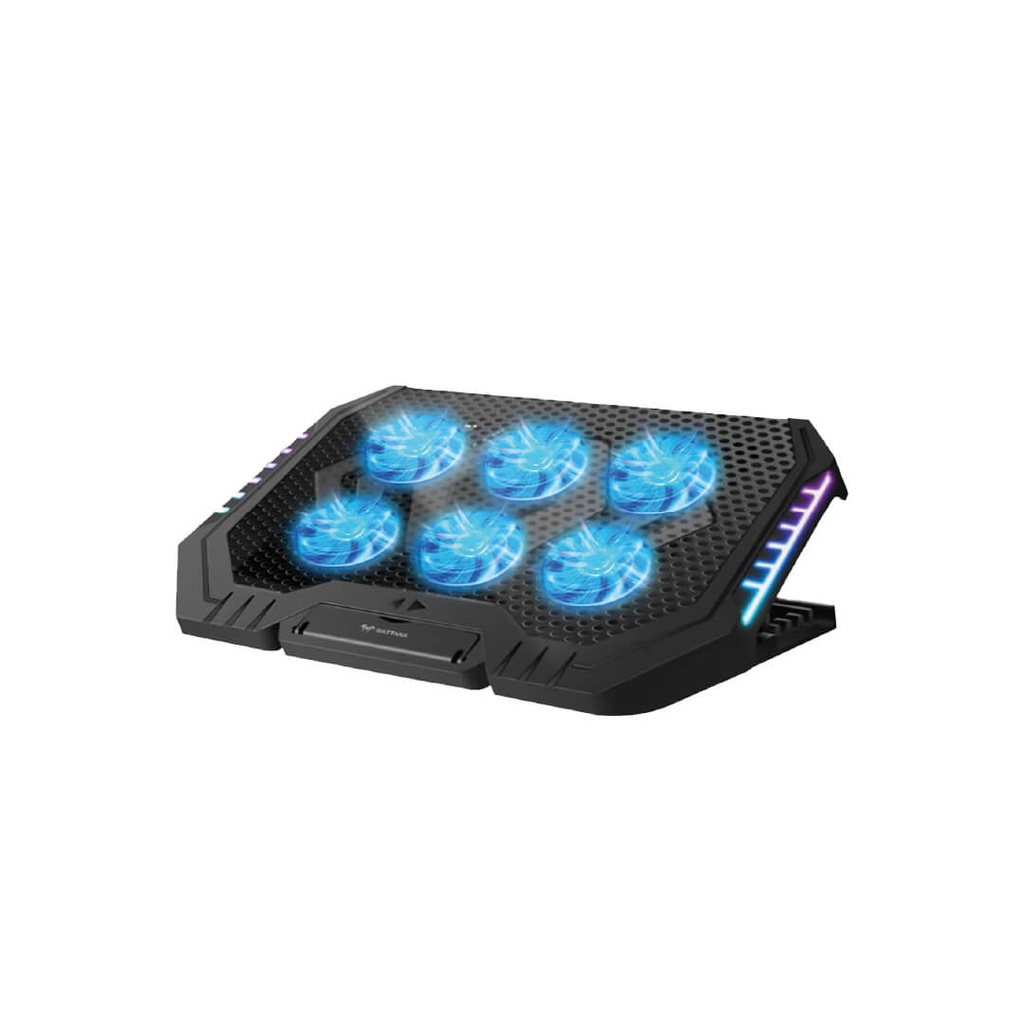 Base Refrigerante Gamer Wattana W-BR10 6 Ventiladores RGB