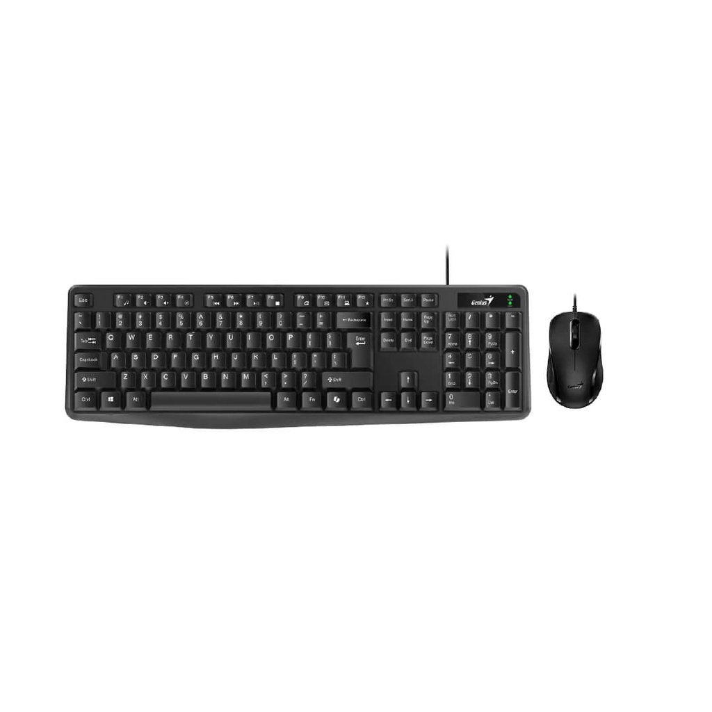 Combo Genius Teclado + Mouse KM-170 Negro Alambrico