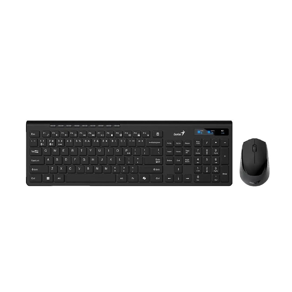 Combo Teclado  y Mouse Genius SLIM 8230 Inalambrico-Bluetooth Negro