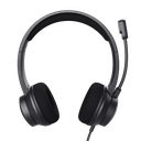 Diadema Trust Ayda Usb  con Micrófono con Cancelación de Ruido Negra PN25089