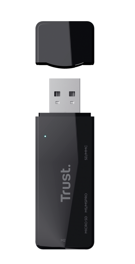Lector de Tarjetas Trust Nanga  Usb 3.1 Negro