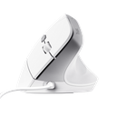 Mouse Trust Bayo II Alámbrico Diseño Vertical Blanco