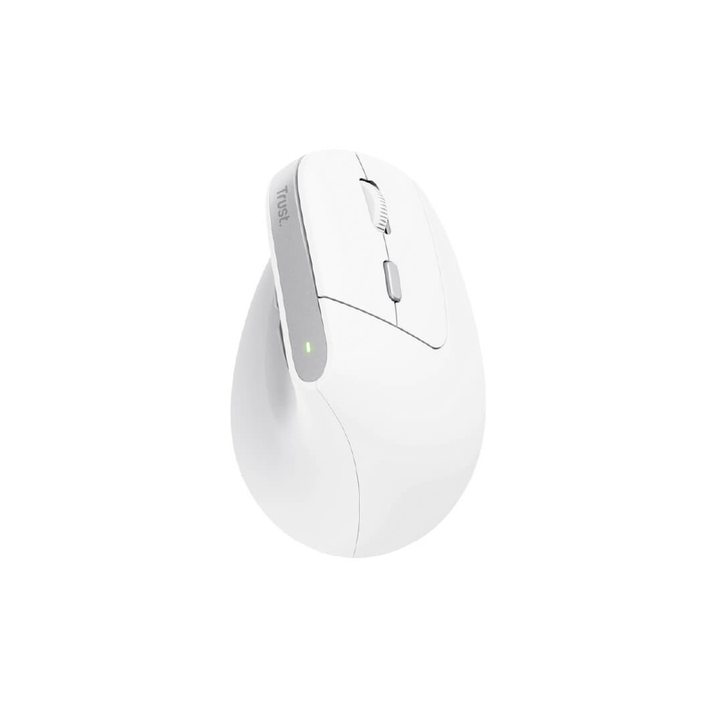 Mouse Trust Bayo II Inalámbrico Diseño Vertical Blanco