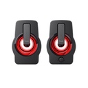 Parlantes Trust Gemi 2.0 Usb 12W Iluminacion LED RGB Negro