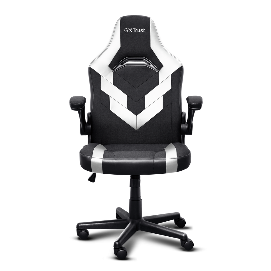Silla gamer Trust Gxt 703W Riye Negro Blanco