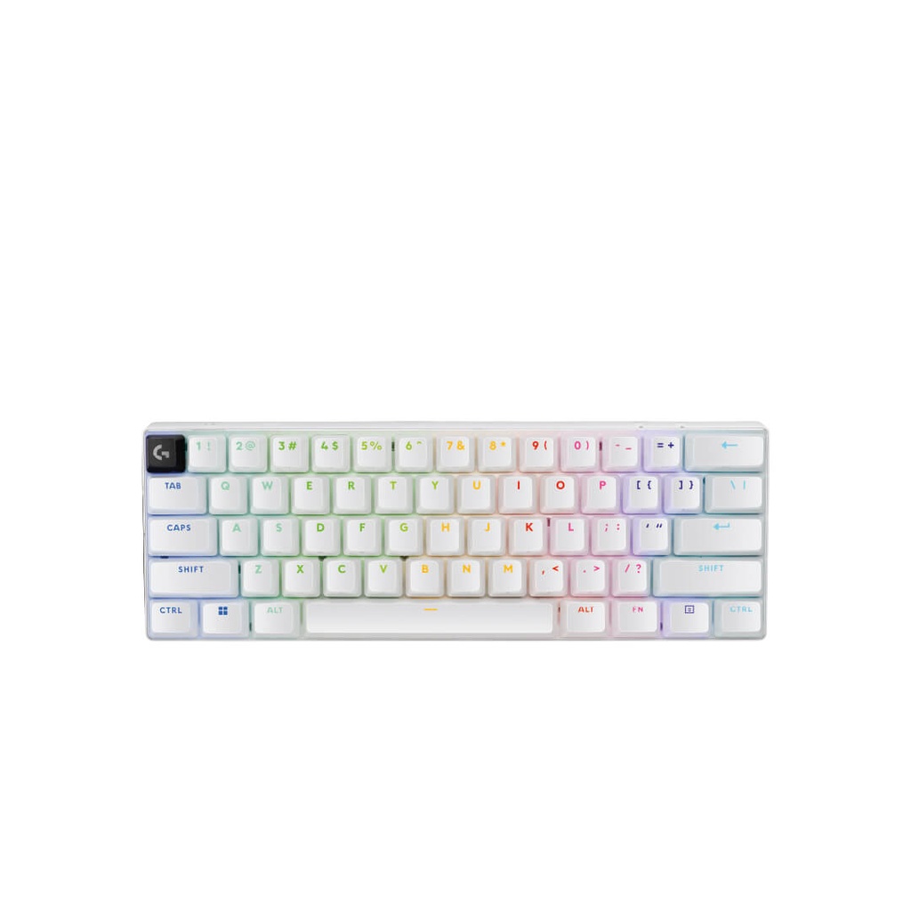 Teclado Gaming Logitech G Pro X 60% Blanco/Mecánico/Lightspeed/Bluetoothh