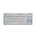 Teclado Gaming Logitech G915X TKL Blanco/Mecánico/Lightspeed/Bluetooth