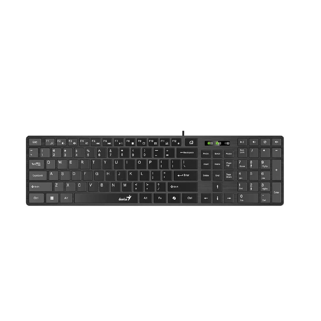 Teclado Genius SlimStar 126 Alambrico USB Negro