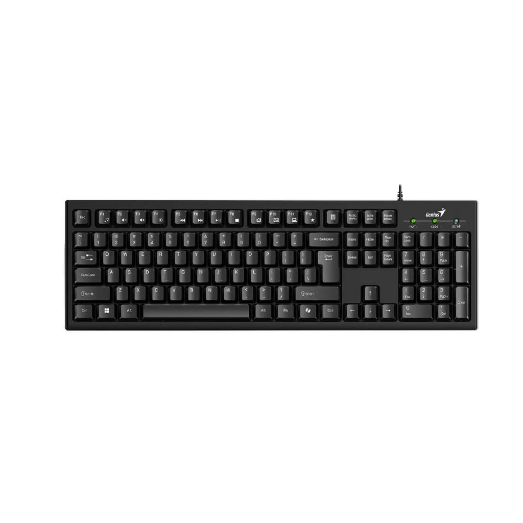 Teclado Genius Smart KB-100 USB Negro Resistente a Liquidos