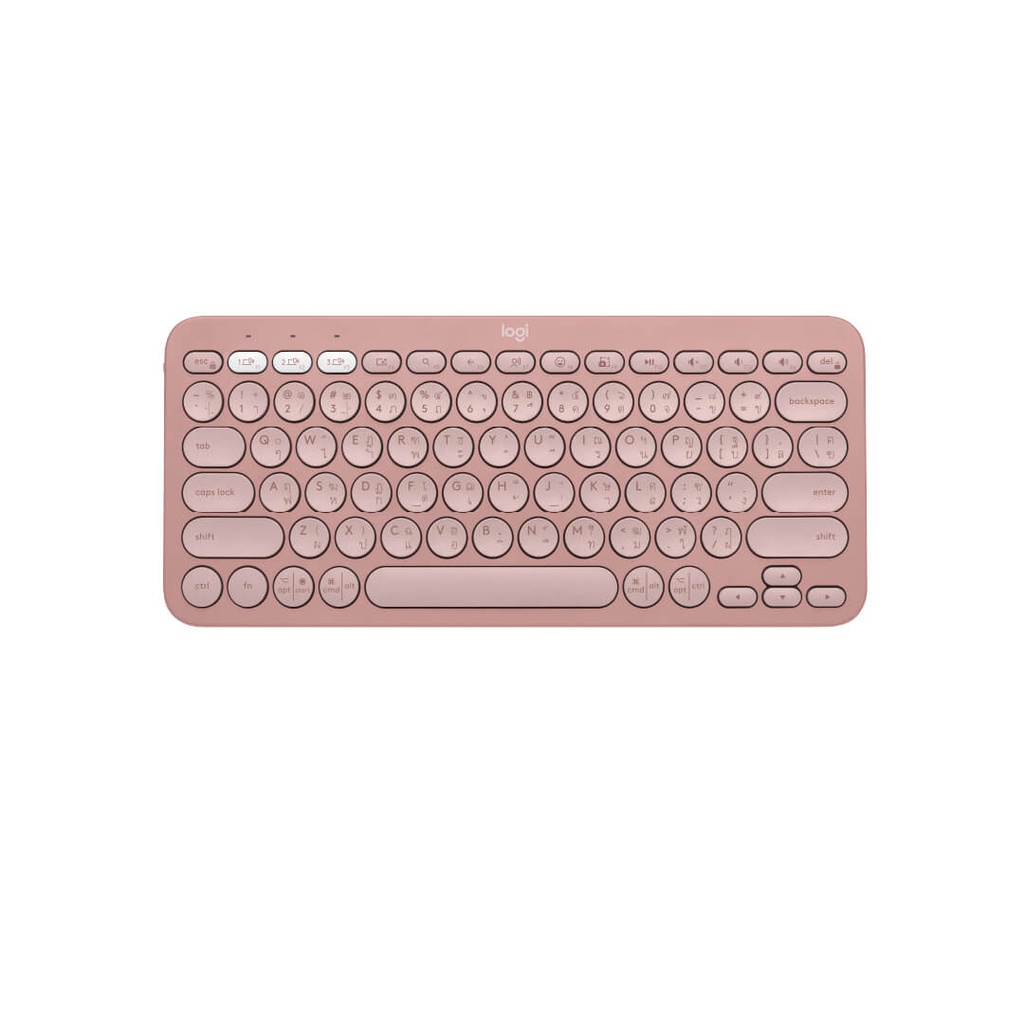 Teclado Logitech Pebble K380S 2 Rosa Bluetooth