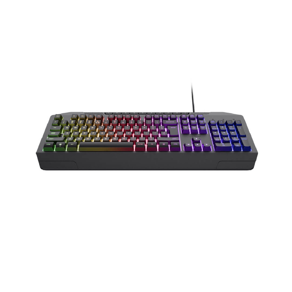 Teclado Trust Gxt 836  Evocx Gamer con Iluminacion Rainbow