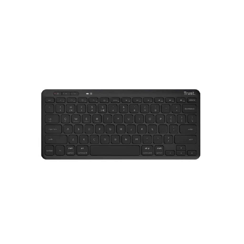 Teclado Trust Lyra Inalambrico-Bluetooth Negro Recargable