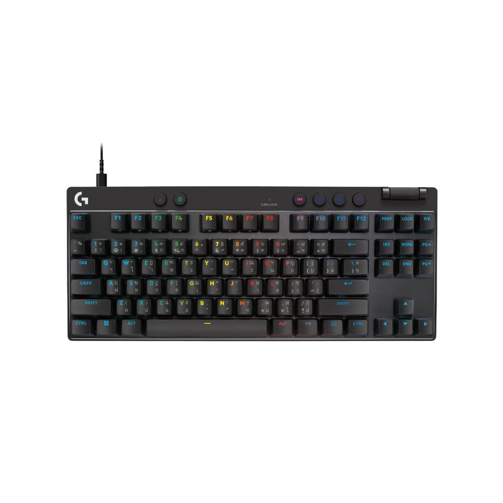 Teclado Gaming Logitech Pro X TKL Rapid Magnético Negro/USB