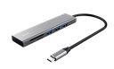 Hub Trust 4 Puertos Usb tipo C Halyx 3.2