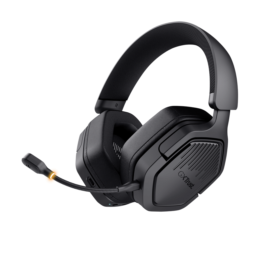 Audifono Diadema Trust Gxt 493 Carus Inalambrica Negra Gamer