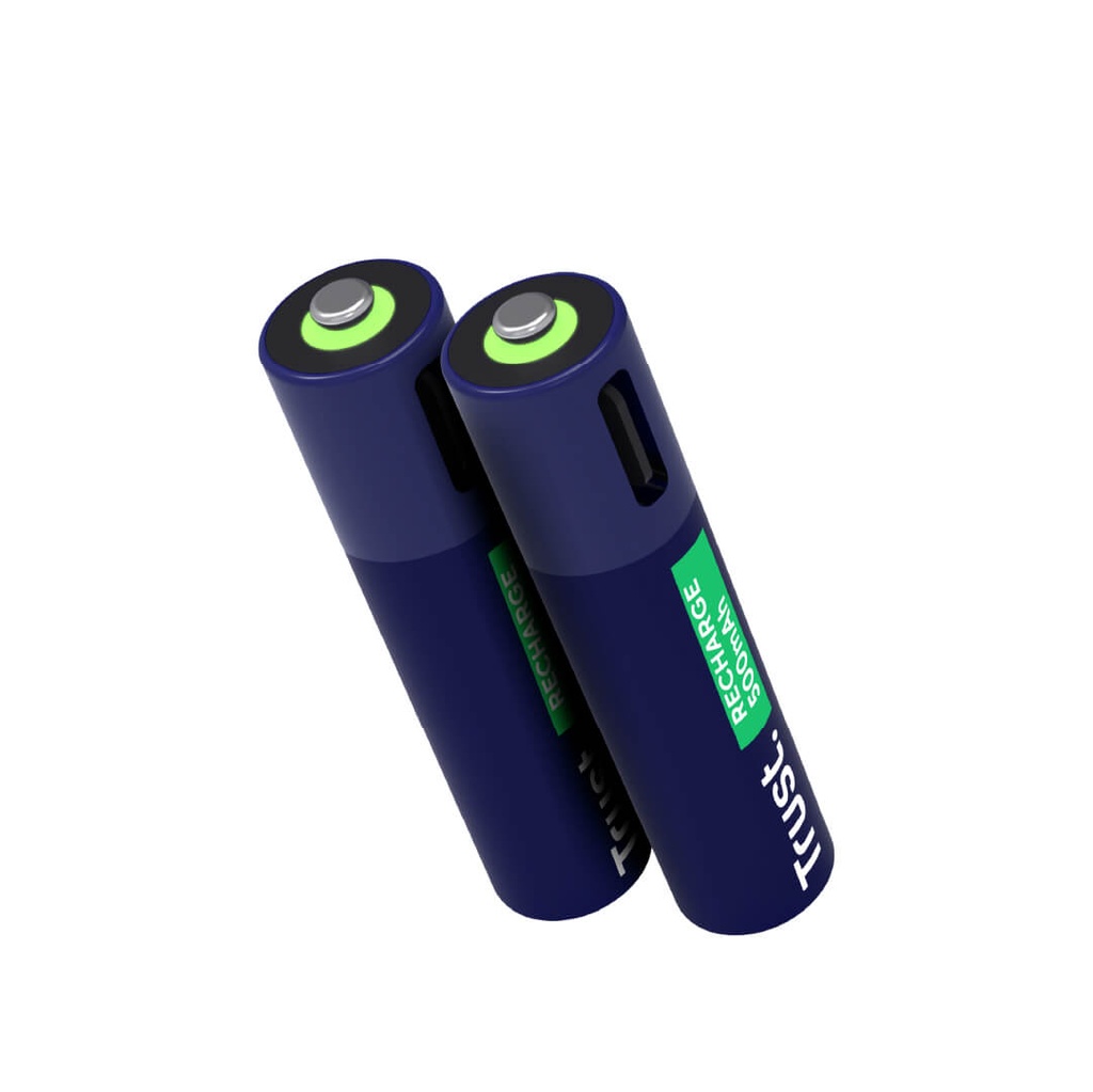 Baterías Recargables tipo C Trust 2 pilas - AAA