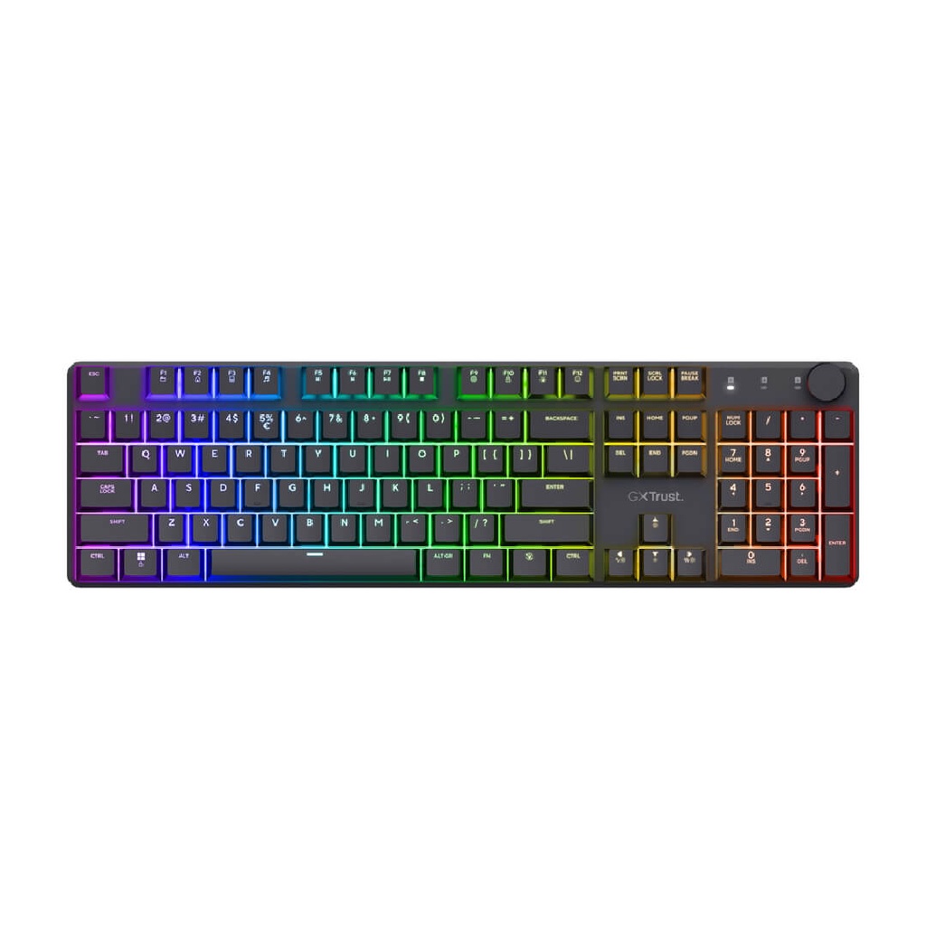 Teclado Gamer trust Inalambrico Gxt 867 Torix Mecanico Negro 