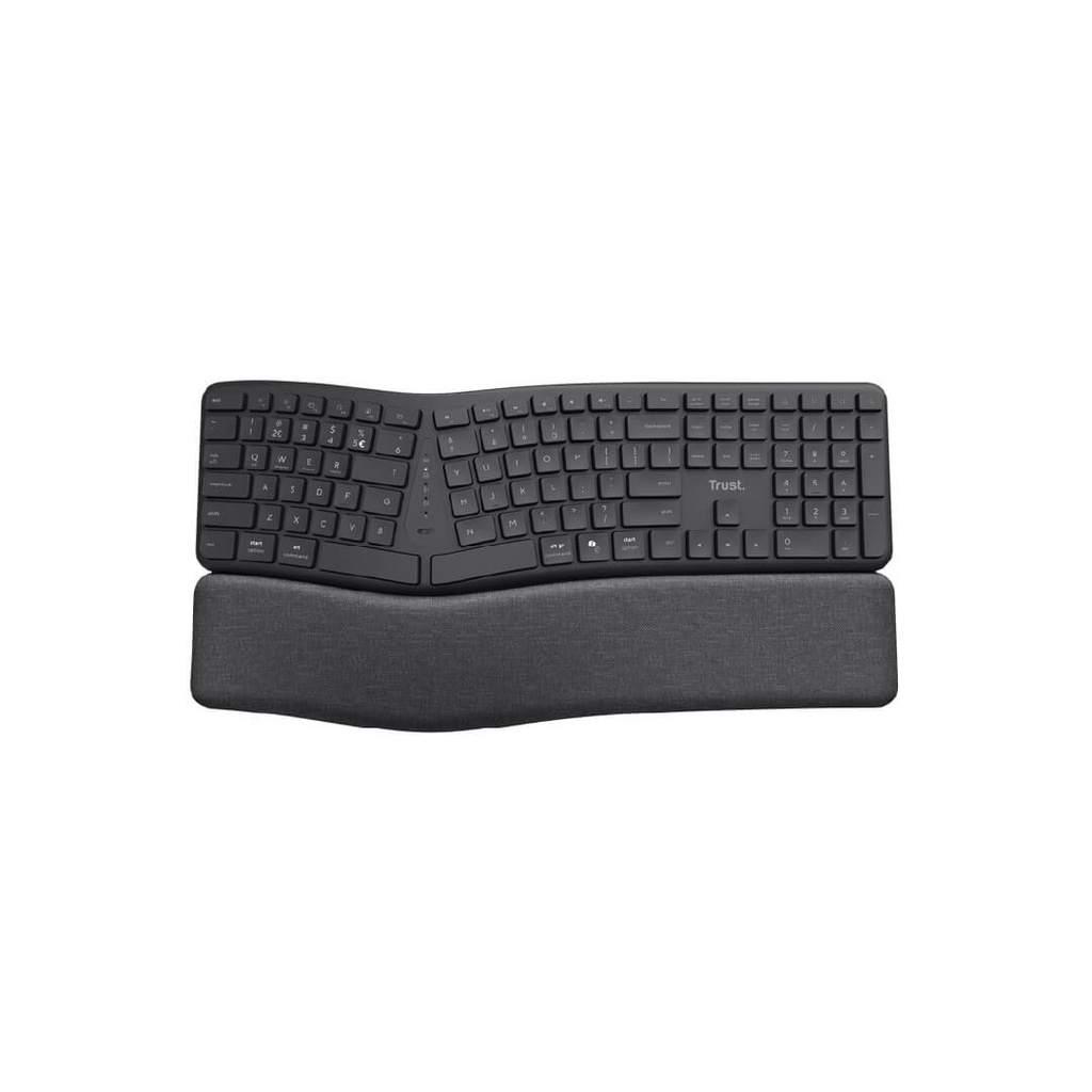 Teclado Trust Keyra Inalambrico-Bluetooth (multidispositvo) Negro  