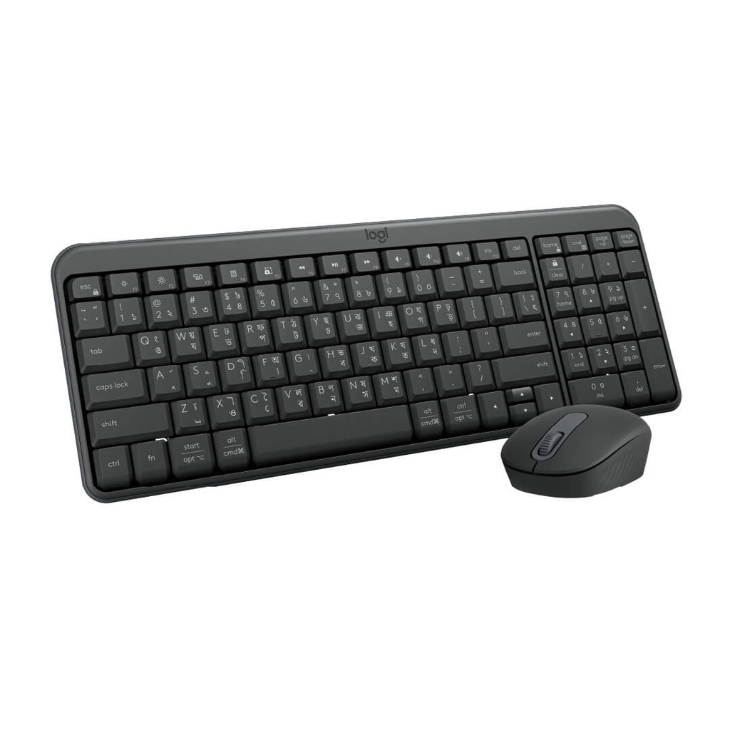 Combo Teclado y Mouse Logitech Mk250 Bluetooth Grafito