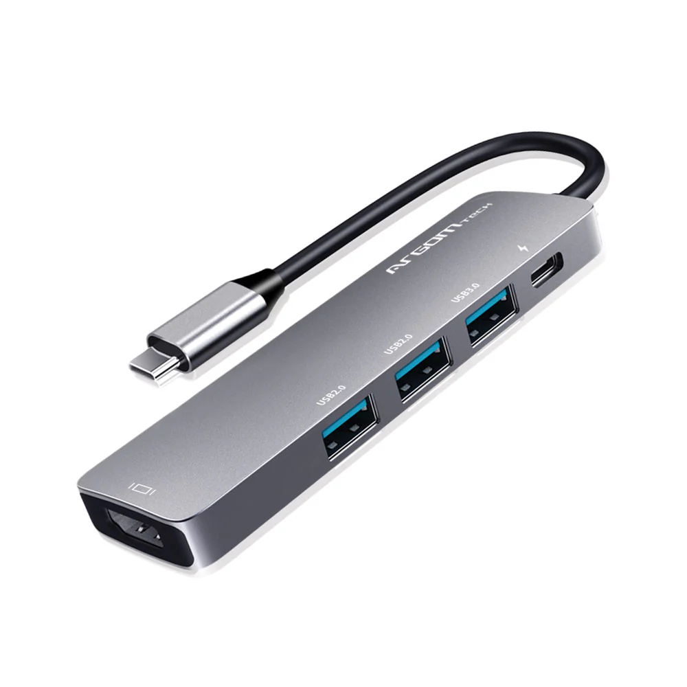 Adaptador multipuertos 5 en 1 con PD de 60W Argom One Axess A00594