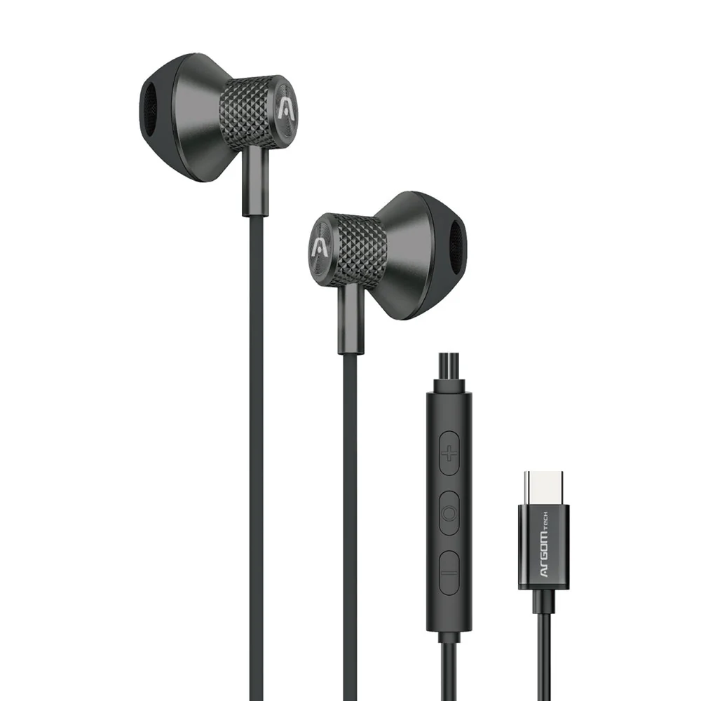 Auriculares magnéticos negros USB-C Argom Ultimate Sound Aura A00699