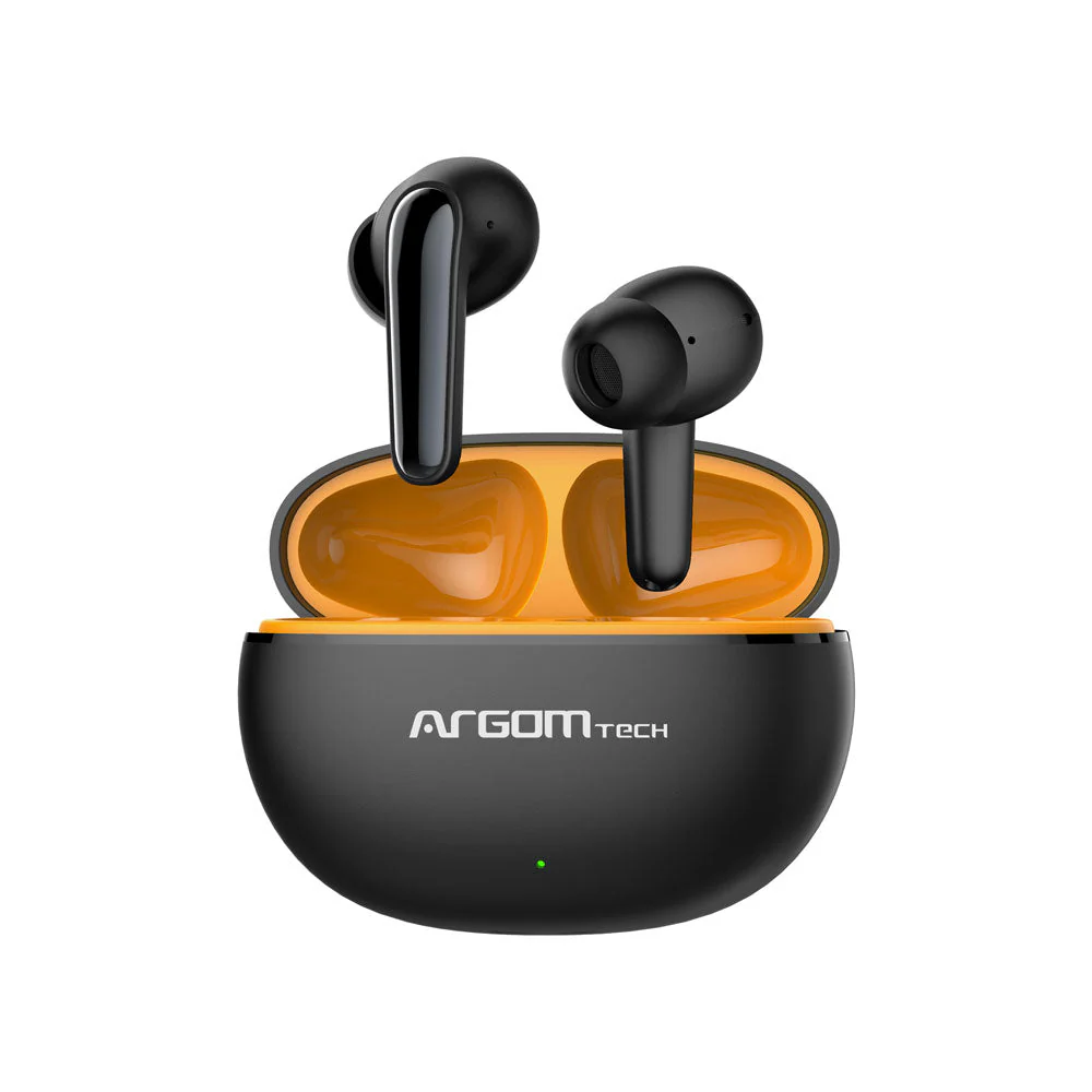 Auriculares estéreo inalámbricos BT con cancelación activa de ruido ANC Argom SkeiPods E21 negros A00740