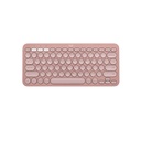 Teclado Logitech Pebble K380S 2 Rosa Bluetooth