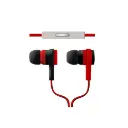 Auriculares rojos 3,5mm con cable plano Argom Ultimate Sound Effects A00039